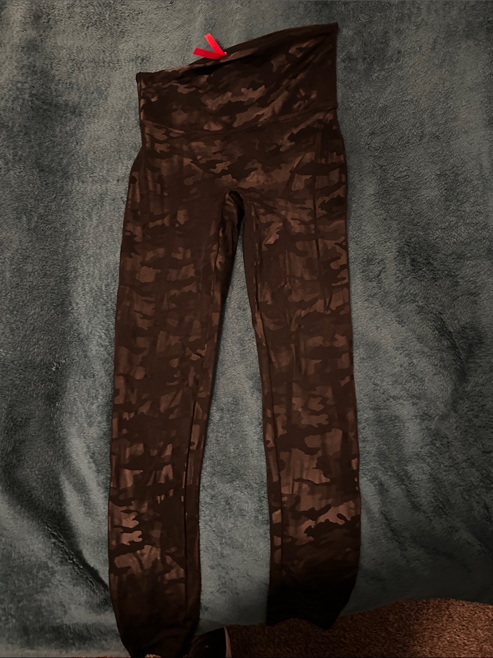 Metallic Spanx Camo leggings